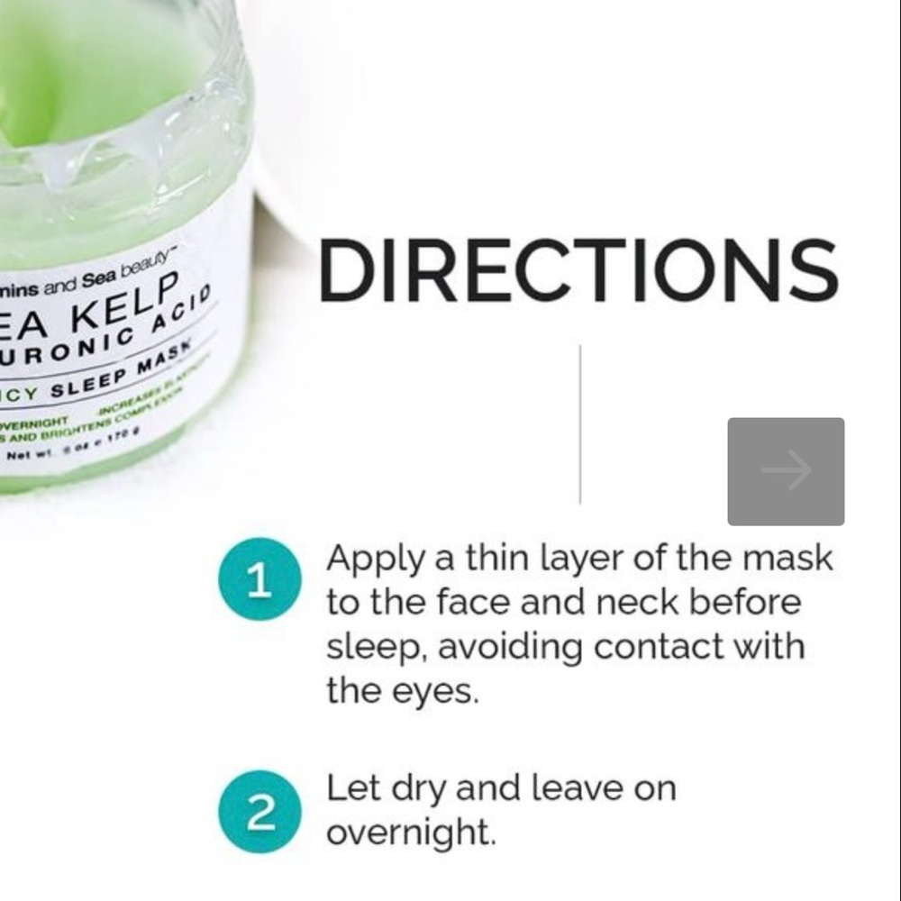 Vitamins And Sea Beauty Hydrating Moisturizing Night Face Mask - Picture 7 of 7